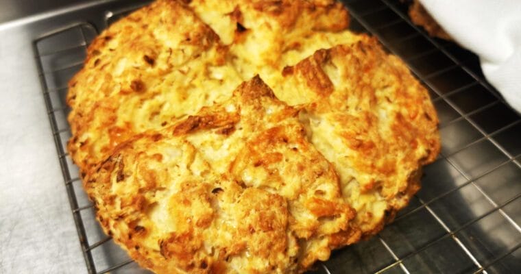 easy cheese and onion soda bread featured image