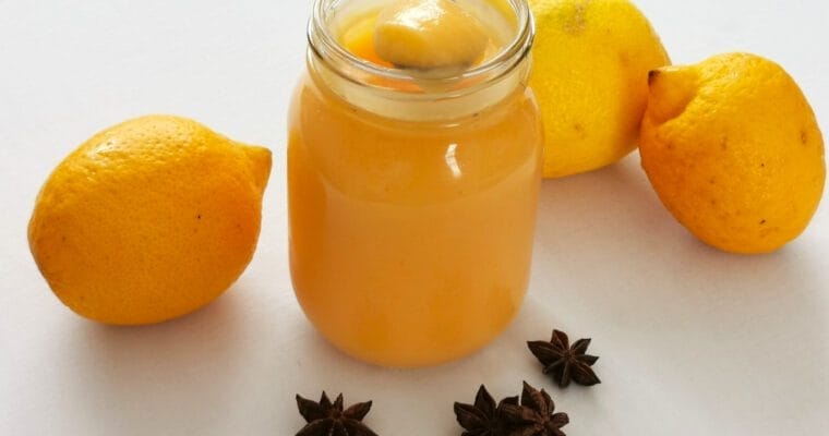 Homemade Lemon Curd with Star Anise