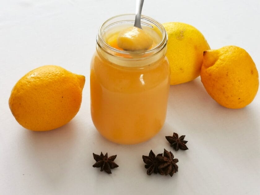 Homemade Lemon Curd with Star Anise