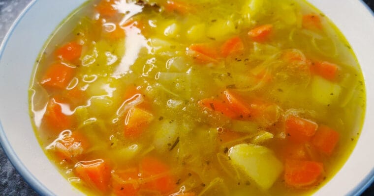 homemade vegetable soup featured image